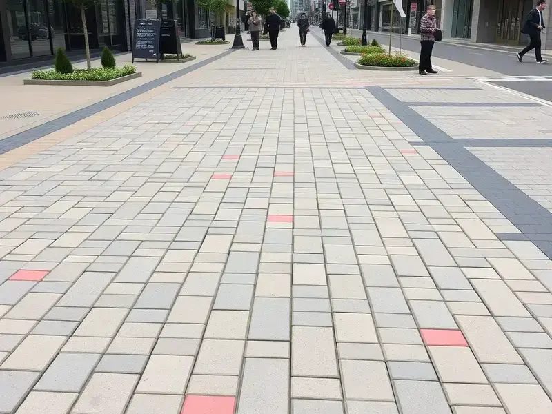 ブロック舗装の写真